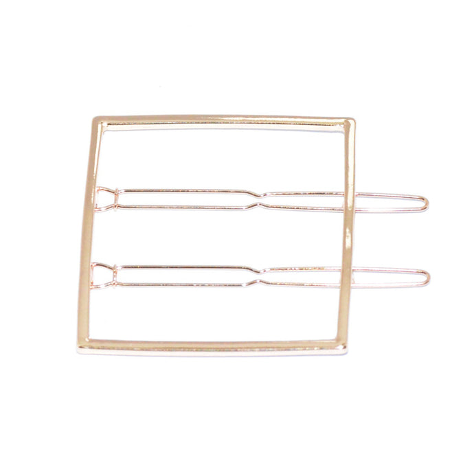 Gold Square Geometric Hair Clip