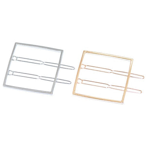 Gold Square Geometric Hair Clip